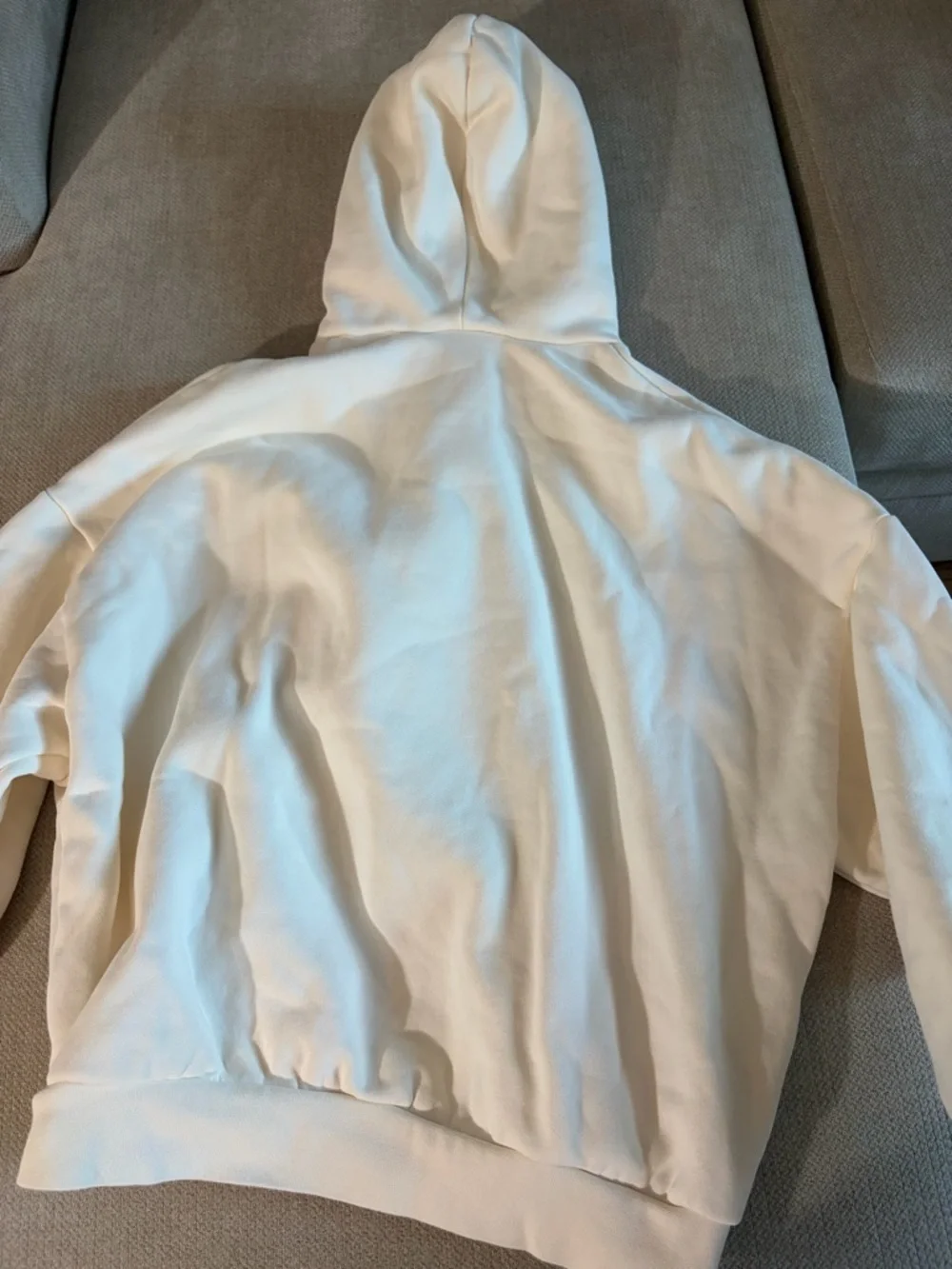 Essentials Fear of God Cloud Dancer White Hoodie - Picture 13 of 14